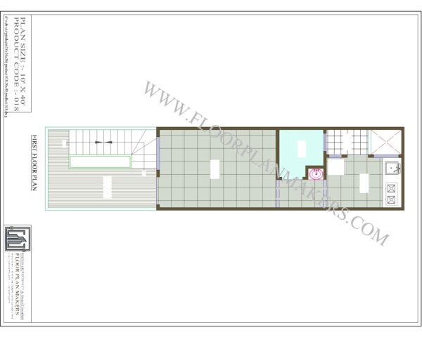10x38 First Floor Plan