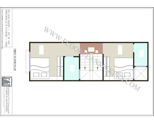 12x35 First Floor Plan