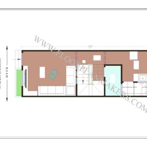 12x35 Ground Floor Plan