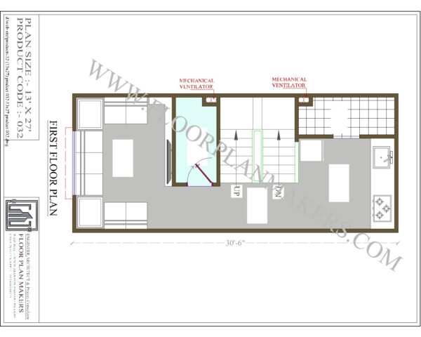 13x27 First Floor Plan