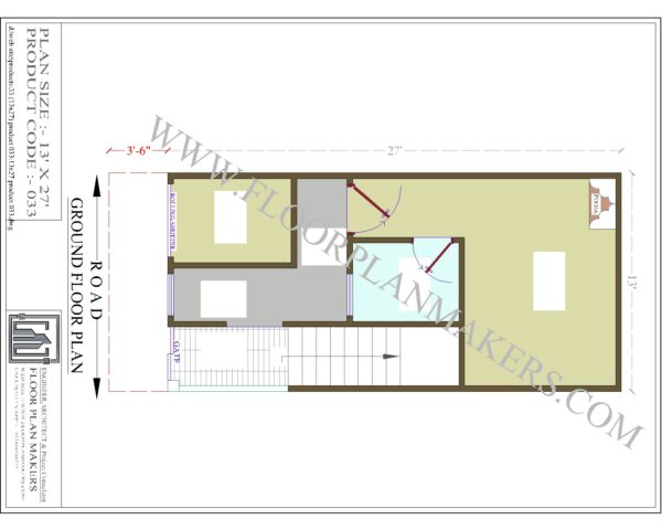 13x27 Ground Floor Plan