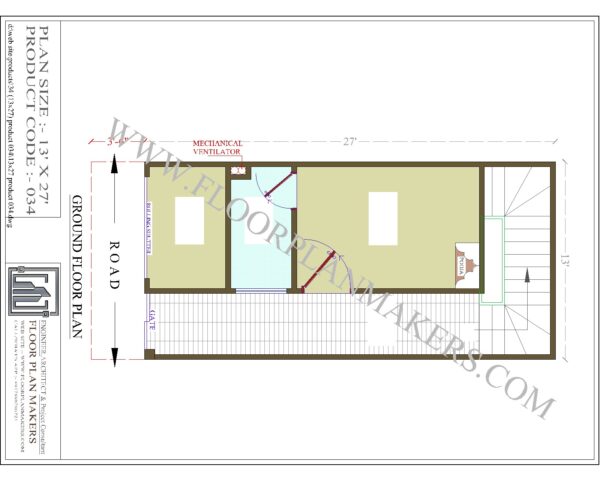 13x27 Ground Floor Plan