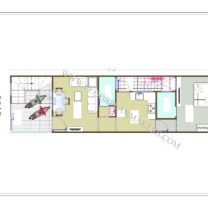 14'3"x52'6" Ground Floor Plan