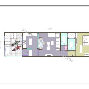 14'3"x52'6" Ground Floor Plan