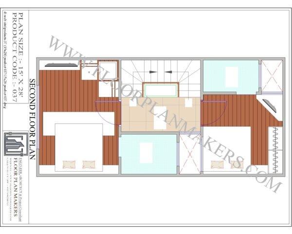 15x28 Second Floor Plan