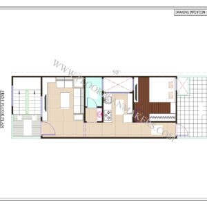 15x50 First Floor Plan