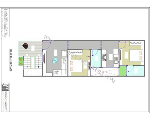15x50 First Floor Plan