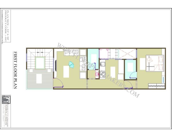 15x50 First Floor Plan