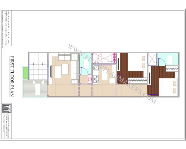 15x50 First Floor Plan