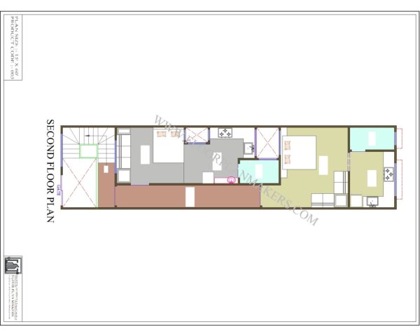 15x60 Second Floor Plan