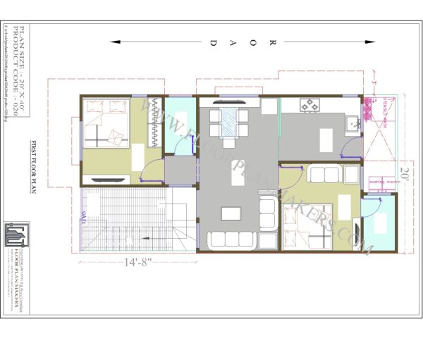 20x40 First Floor Plan