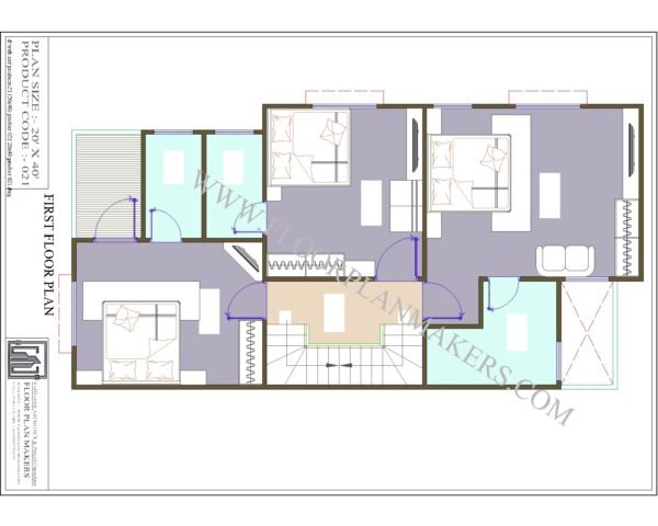 20x40 First Floor Plan