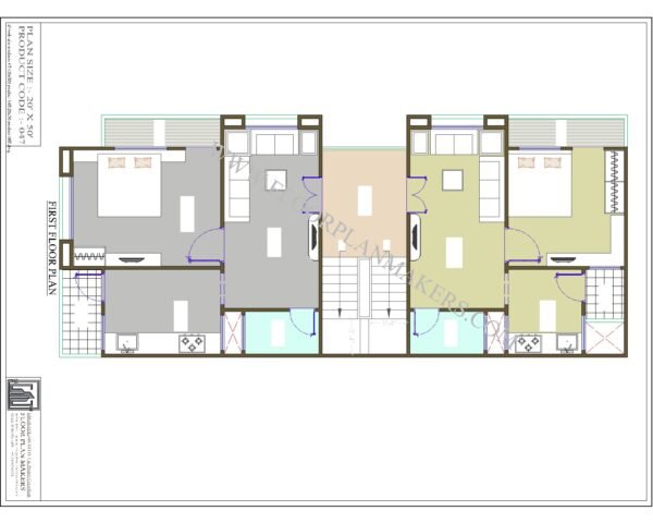 20x50 First Floor Plan