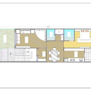 20x60 Ground Floor Plan