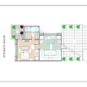 25x60 Second Floor Plan