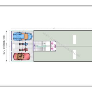 25x68 Ground Floor Plan