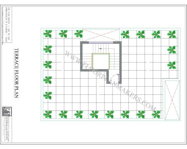 30x50 Third Floor Plan