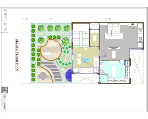 30x60 Second Floor Plan