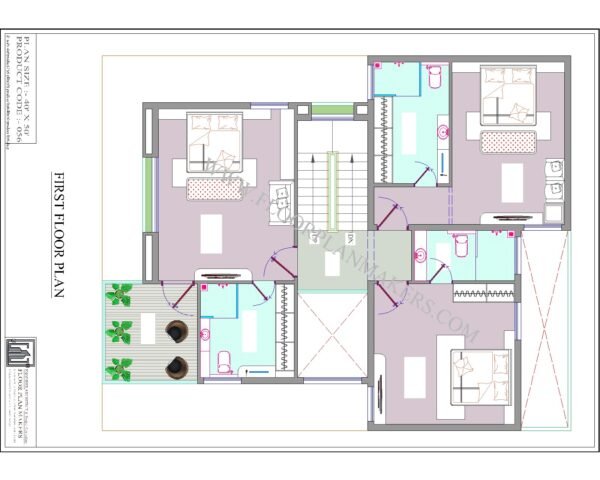 40x50 First Floor Plan