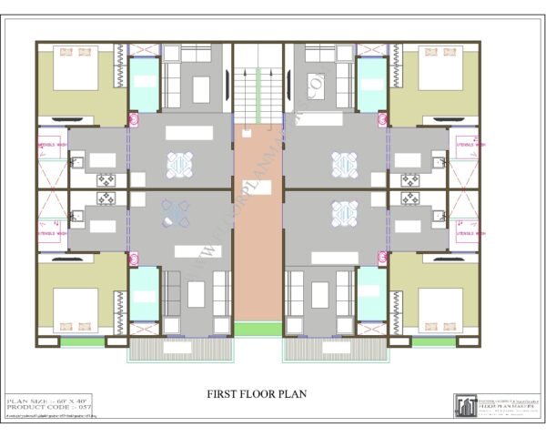 60x40 Ground Floor Plan