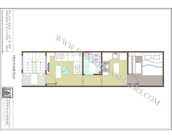 10x40 First Floor Plan