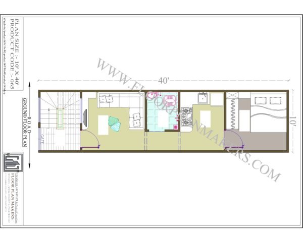 10x40 Ground Floor Plan