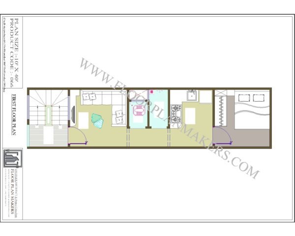 10x40 First Floor Plan