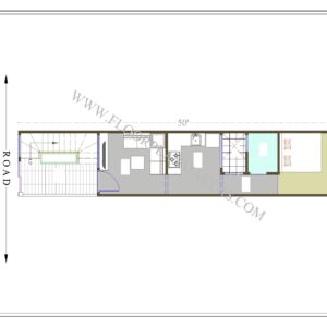 10x50 Ground Floor Plan