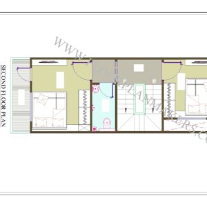 13x35 Second Floor Plan