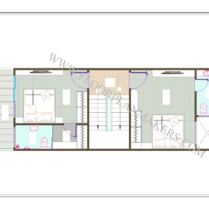 15x40 Second Floor Plan