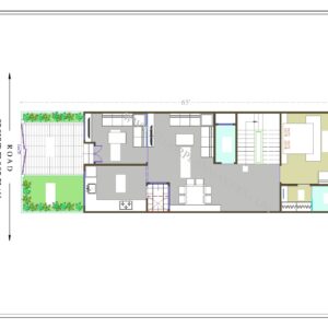 20x65 Ground Floor Plan