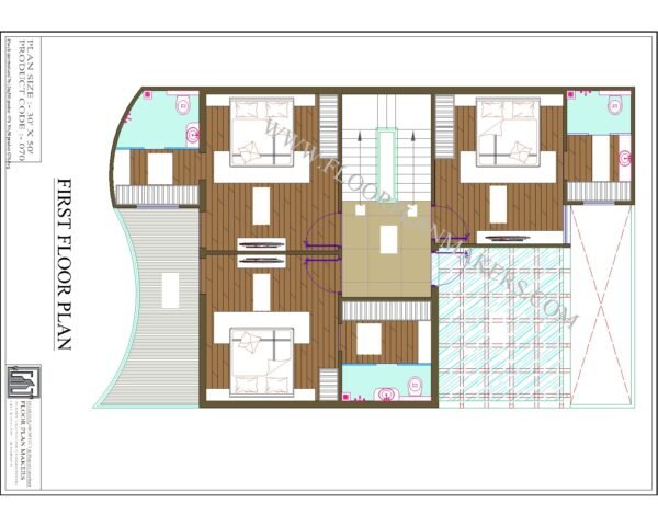 30x50 First Floor Plan