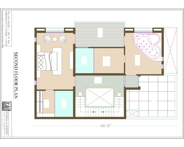 30x50 First Floor Plan