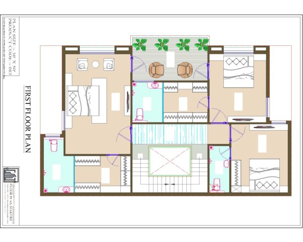 30x50 First Floor Plan
