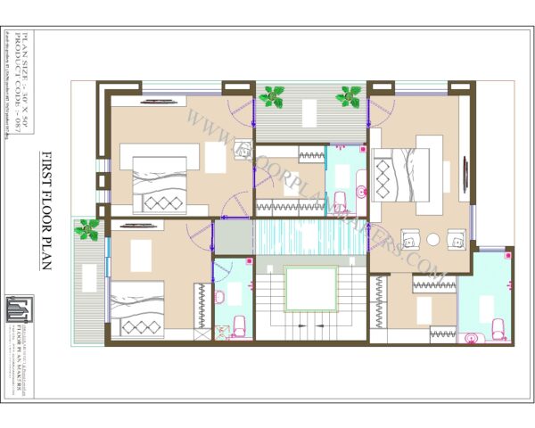30x50 First Floor Plan
