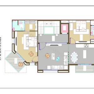 30x55 First Floor Plan