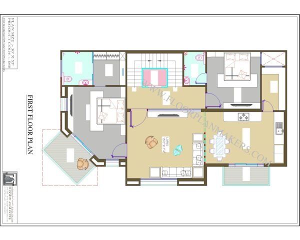 30x55 First Floor Plan