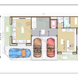 30x55 Ground Floor Plan