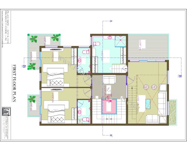 32'9"x53'6" First Floor Plan