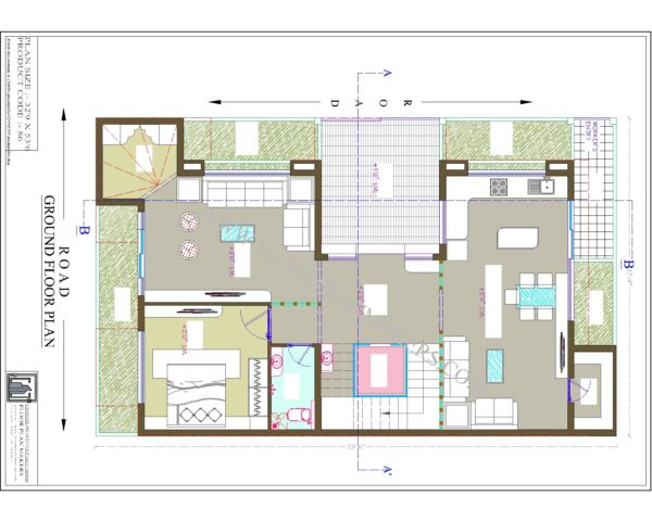 32'9"x53'6" Ground Floor Plan