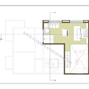32'9"x53'6" Second Floor Plan