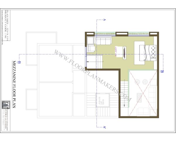 32'9"x53'6" Second Floor Plan