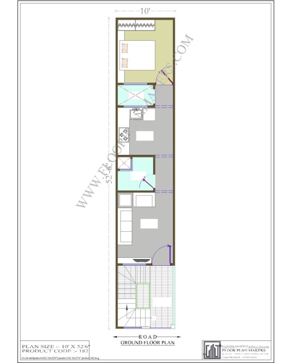 10x52 Ground Floor Plan