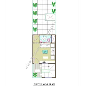 14x52 First Floor Plan