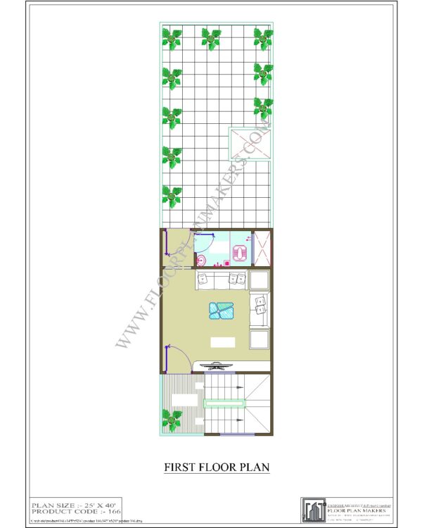 14x52 First Floor Plan