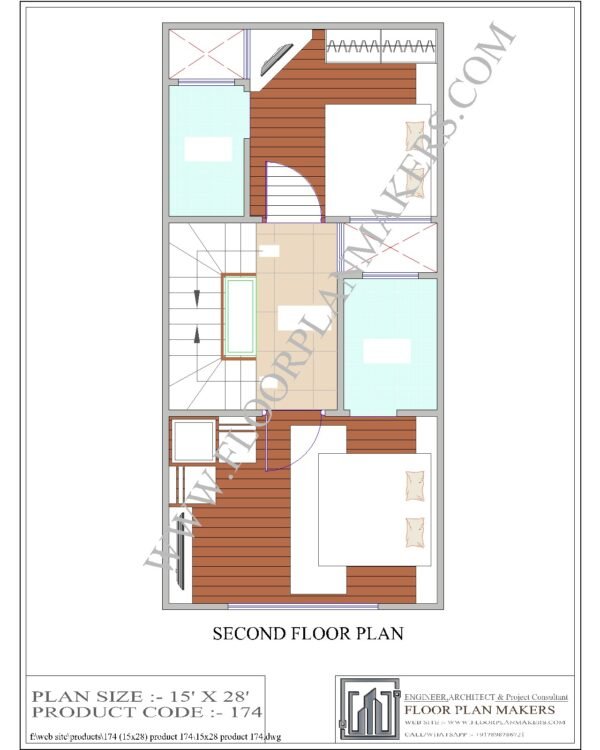 15x28 Second Floor Plan