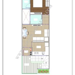 15x40 First Floor Plan