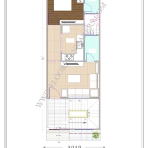 15x40 First Floor Plan