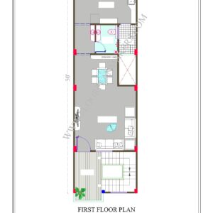 15x50 First Floor Plan