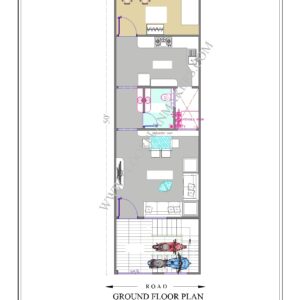 15x50 Ground Floor Plan